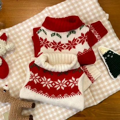 Christmas Wool Dog Sweater - Warm Hoodie for Small & Medium Pets