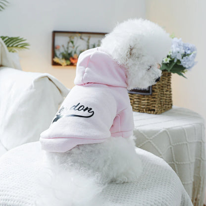 Black London Pink Dog Sweater Pullover - Stylish & Comfortable Pet Apparel