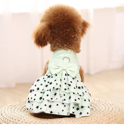 Starry Princess Pet Dress - Stylish & Comfortable for Spring and Summer