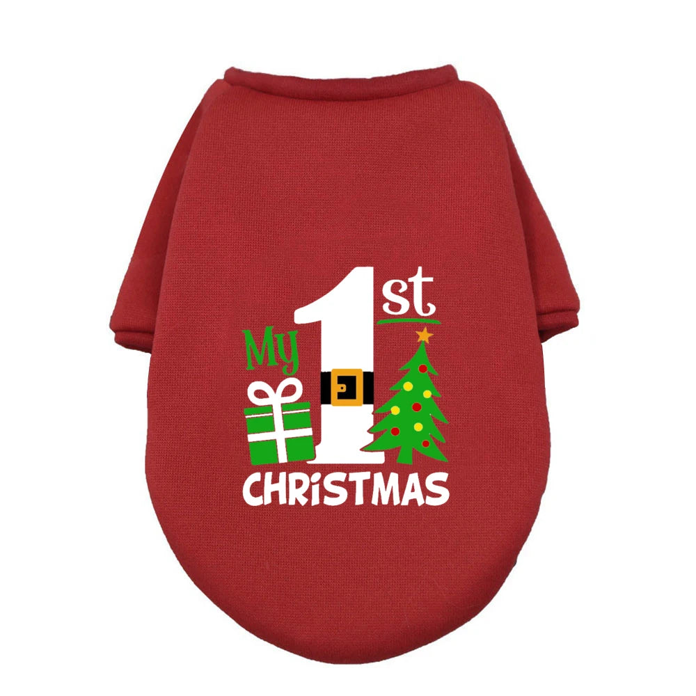 My First Christmas Dog Hoodie – Warm & Cozy Winter Wear