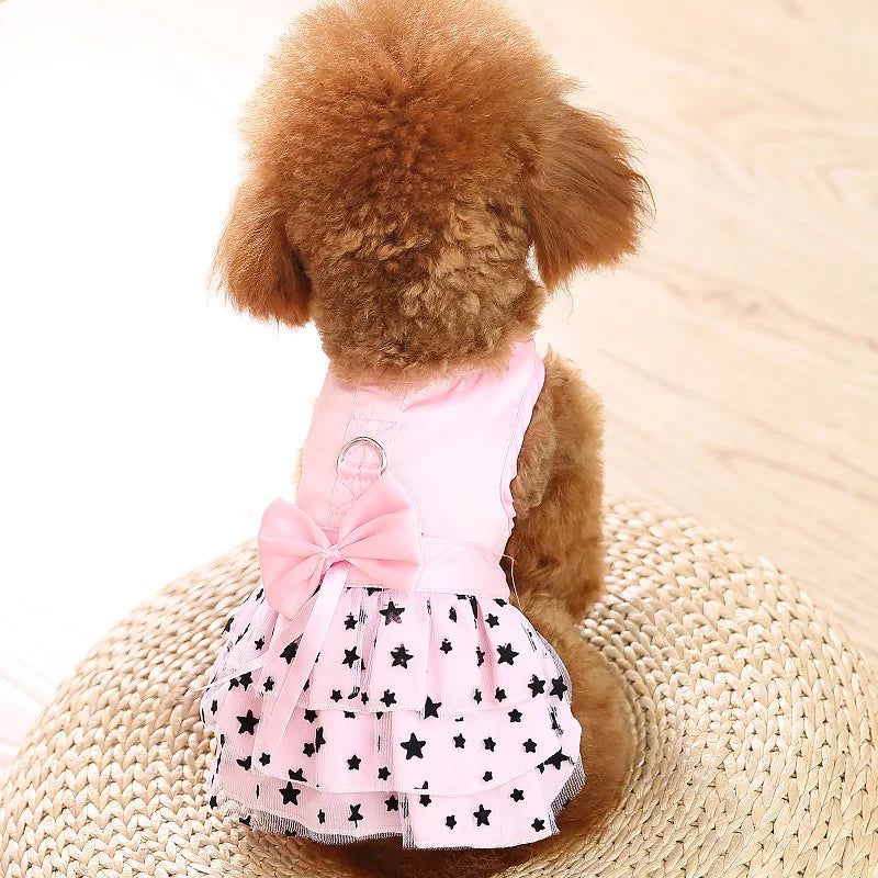 Starry Princess Pet Dress - Stylish & Comfortable for Spring and Summer