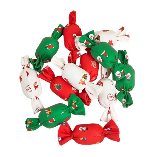 Christmas Candy-Shaped Squeaky Dog Toy | Durable & Festive Pet Chew Toy

