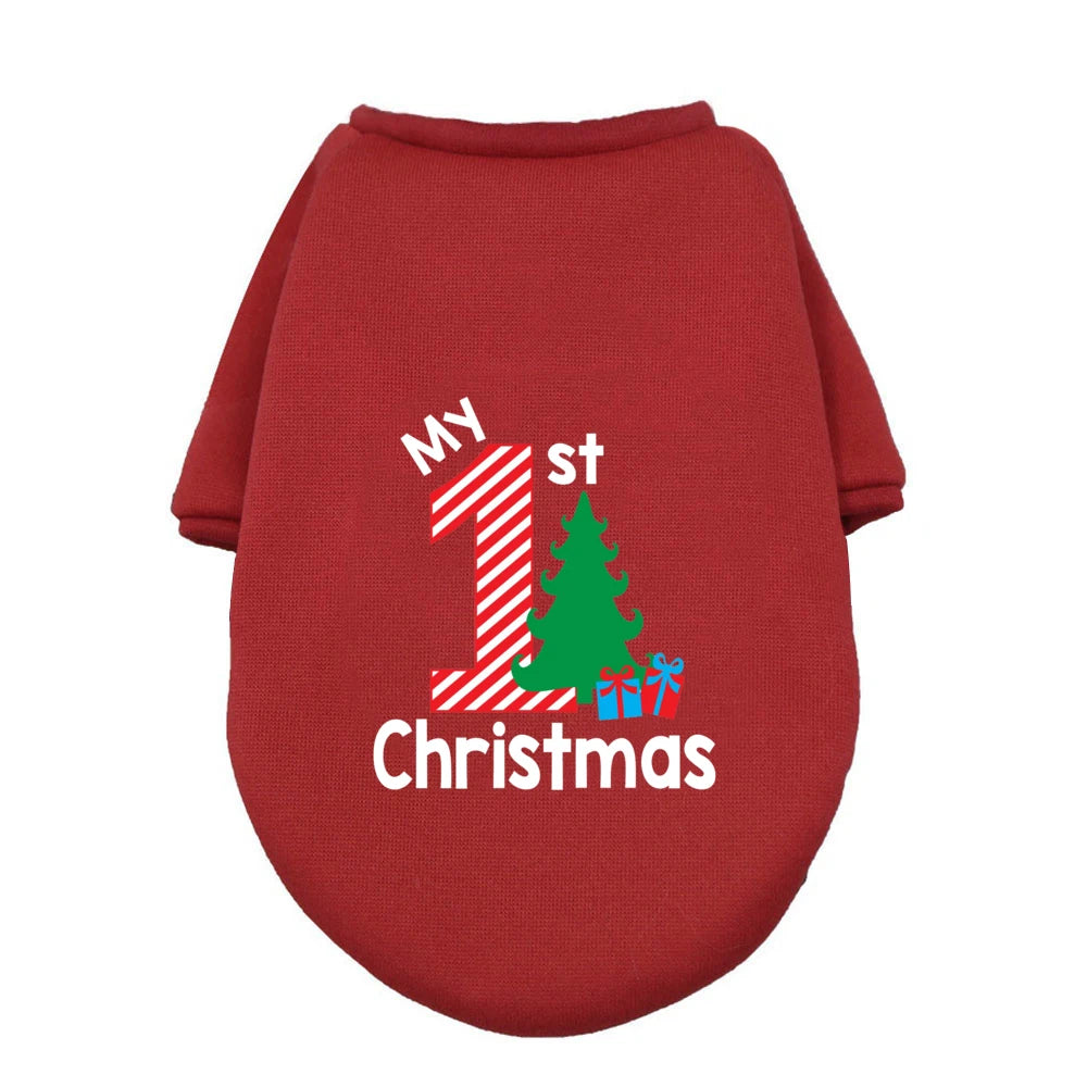 My First Christmas Dog Hoodie – Warm & Cozy Winter Wear