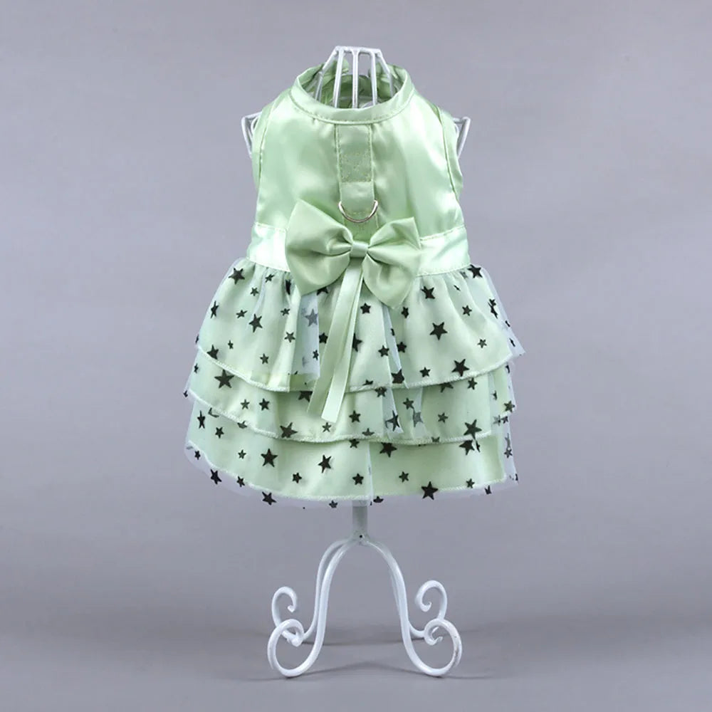 Starry Princess Pet Dress - Stylish & Comfortable for Spring and Summer