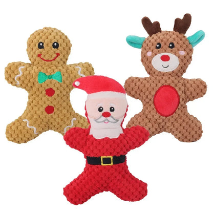 Christmas Plush Chew Toys for Dogs