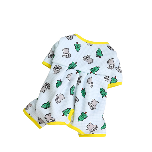 Abrrlo Cartoon Print Dog Jumpsuit