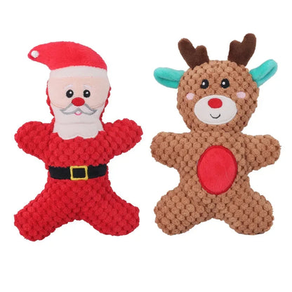 Christmas Plush Chew Toys for Dogs