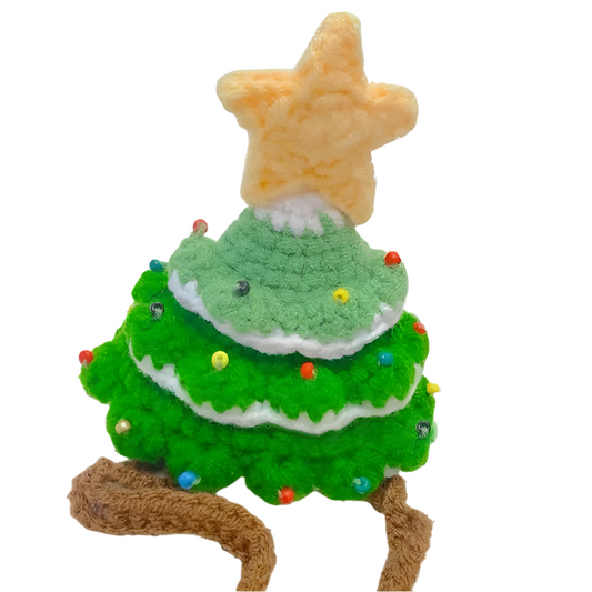 Knitted Christmas Hat for Pets – Tree Design