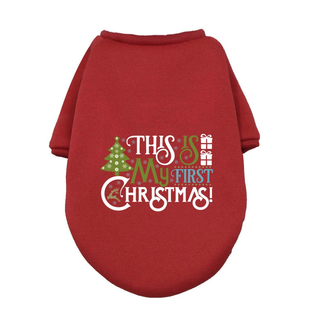 My First Christmas Dog Hoodie – Warm & Cozy Winter Wear