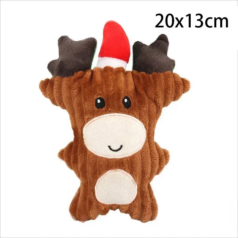 Christmas Squeaky Plush Dog Toys – Santa, Gingerbread & More | Holiday Pet Gifts | PoochWear
