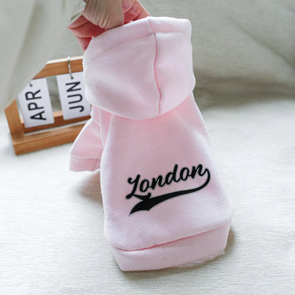 Black London Pink Dog Sweater Pullover - Stylish & Comfortable Pet Apparel