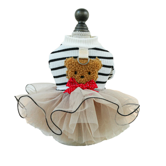 Striped Bear Pet Dress