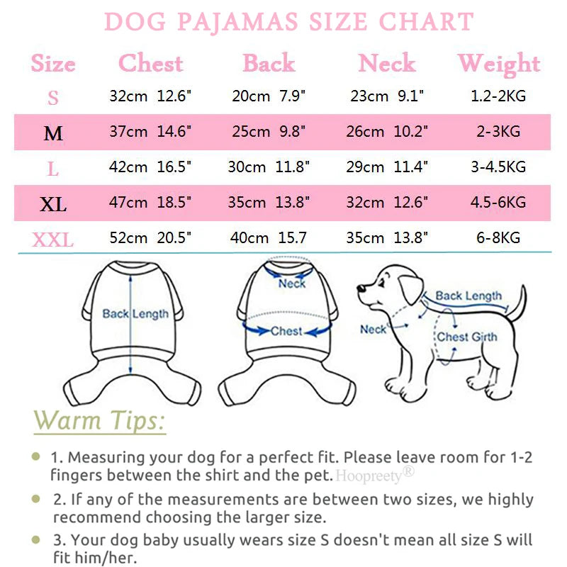 Thermal Velvet Dog Pajamas – Cozy Winter Jumpsuit for Small Dogs & Cats

