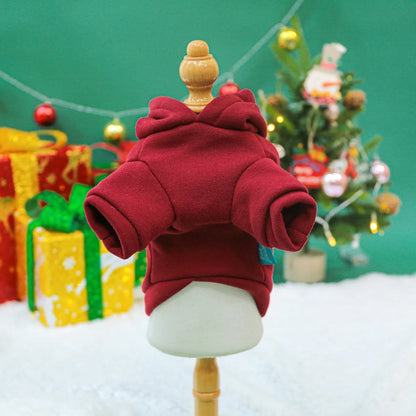 2024 Autumn/Winter Dog Hoodie – Cozy Christmas Clothing for Small & Medium Dogs

