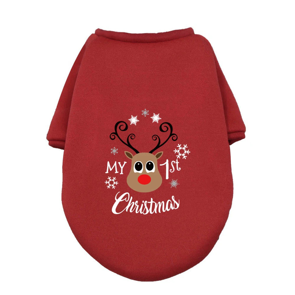 My First Christmas Dog Hoodie – Warm & Cozy Winter Wear