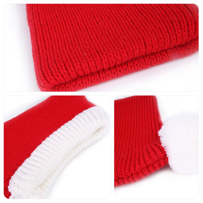 Winter Knit Dog Hat – Warm Christmas Headgear for Pets