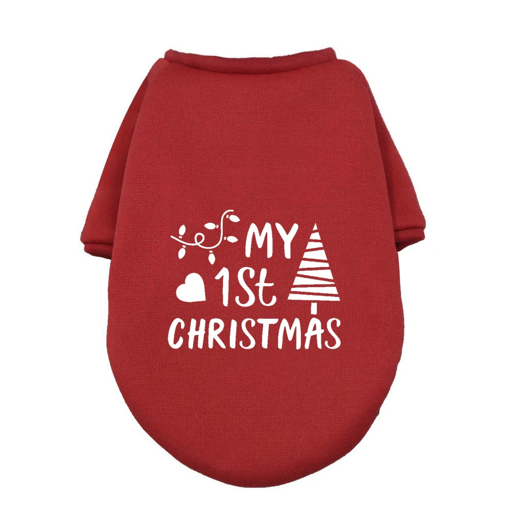 My First Christmas Dog Hoodie – Warm & Cozy Winter Wear