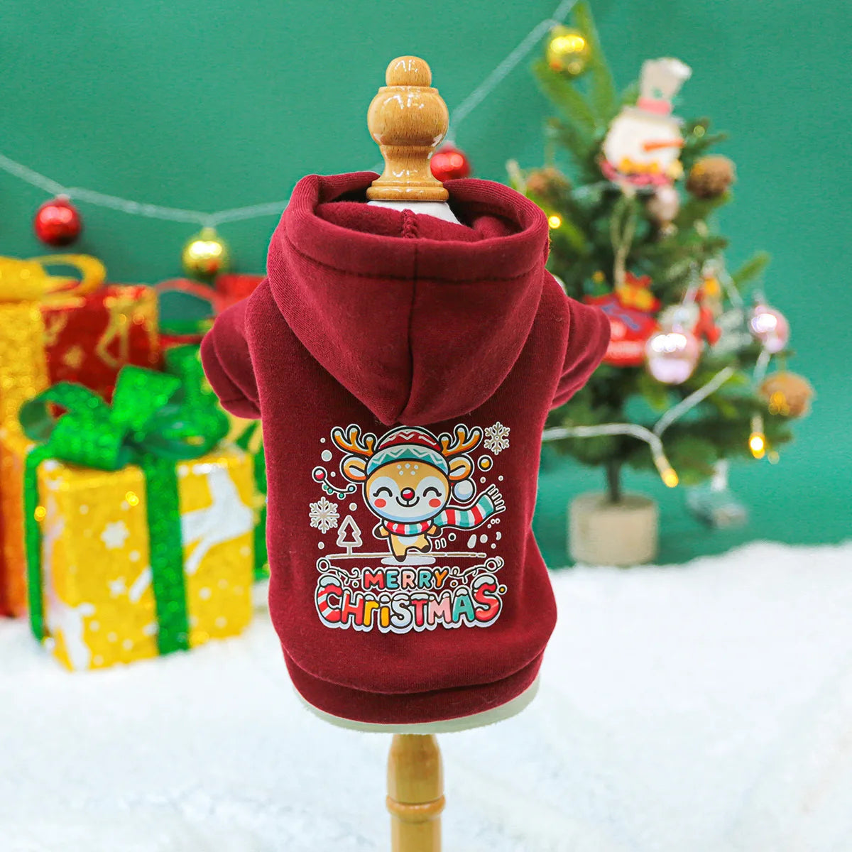 2024 Autumn/Winter Dog Hoodie – Cozy Christmas Clothing for Small & Medium Dogs

