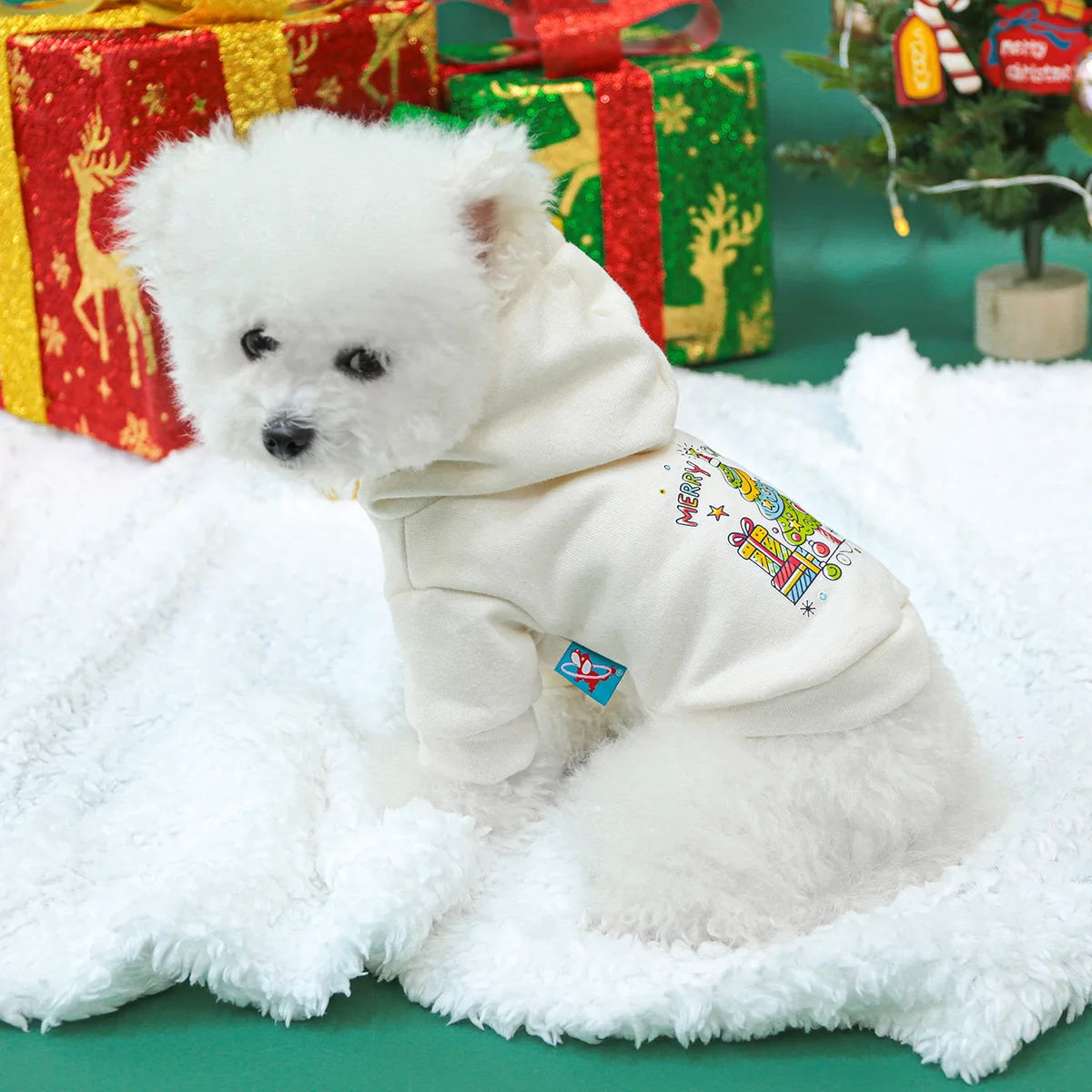 2024 Autumn/Winter Dog Hoodie – Cozy Christmas Clothing for Small & Medium Dogs

