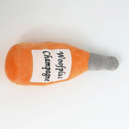 Plush Wine & Perfume Bottle Dog Toy | Pooch Wear

