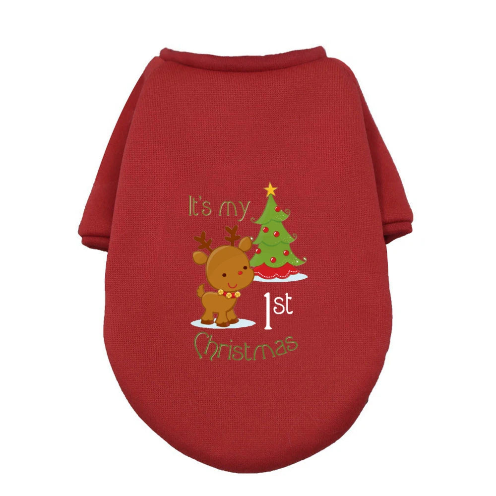 My First Christmas Dog Hoodie – Warm & Cozy Winter Wear